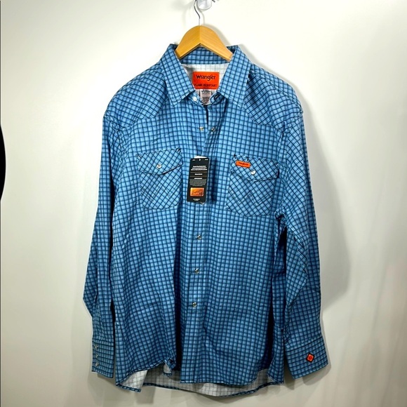 Wrangler Other - Wrangler Men’s Flame Resistant CAT2 Authentic Western Work shirt XXL REG. NWT.